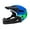 Blue Green, variant on jinwen Bicycles Helmet Adjustable BMX Climbing Outdoor Sports Full Face Bike Helmet Black