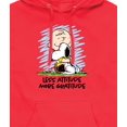 thumbnail image 3 of Peanuts - Less Attitude More Gratitude Snoopy and Charlie Brown - Men's Pullover Hoodie, 3 of 6