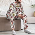 thumbnail image 7 of Uemuo London Landmark1 Pattern 2-Piece Loungewear Set - Men’s Soft Sleepwear, Cozy Winter PJs, Comfy Sleep Set-X-Large, 7 of 7