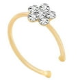 thumbnail image 5 of Visland Bague de Nez en Forme de Fleur Incrustée de Strass pour Femmes Perçage Corporel Bijoux, 5 of 5