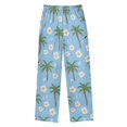 thumbnail image 2 of Beach Palm Tree Pattern Pajama Pants Soft Lightweight Lounge Pants Bottoms Sleep Pants Warm Comfy, 2 of 9