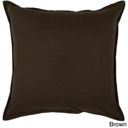 Rizzy Home 20-inch Solid Throw Pillow Brown - Walmart.com