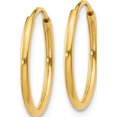 thumbnail image 3 of 14K Yellow Gold 1.25mm Endless Hoop Earring (16 X 16) Made In Peru xy1209, 3 of 6
