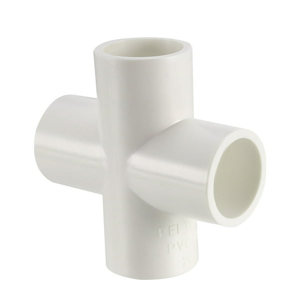 PVC Pipe Fitting,4 Way Cross,Schedule 80 1/2inch Socket Tee Corner