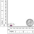 thumbnail image 3 of Gem Stone King 925 Sterling Silver and 10K Yellow Gold Fancy Purple Zirconia Solitaire Engagement Ring for Women (0.46 Cttw, Round 5MM, Gemstone Birthstone, Size 6), 3 of 4