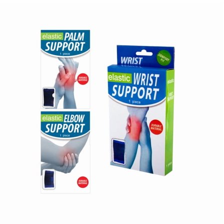 DDI  Elastic Support Braces- Wrist  Elbow & Palm- Asst Case Of 12