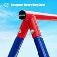 thumbnail image 4 of OLAKIDS 2 Seat Swing Stand Set, 550 lbs Heavy Duty Metal Swing Frame, Extra Large A-Frame Swing Stand for Kids and Adult Indoor Outdoor Activity Backyard Playground (Red Swing Stand), 4 of 9