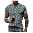 thumbnail image 1 of Nouveau T-Shirt d'Été Mode Personnalité Impression 3D pour Hommes Manches Courtes Décontracté Confortable Classique Rétro Col Rond Grande Taille, 1 of 5