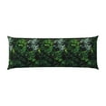 thumbnail image 2 of Gaeub Lush Foliage Green Plant Printed Long Body Pillowcase Envelope Closure 1 Pack Wrinkle for Night Sweats - 20x54 in, 2 of 8