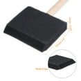 thumbnail image 3 of Uxcell 4 inch Foam Paint Brushes with Wood Handle 12 Pack, 3 of 5
