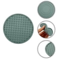 thumbnail image 3 of Unique Bargains 1 Set Water-repellent Pyramid Design Drink Coaster Gray Blue Silicone, 3 of 4
