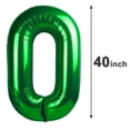 thumbnail image 3 of Globo Número 20 Verde de 40" para Decoración de Fiesta, 3 of 6