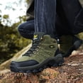 thumbnail image 6 of Mens Hiking Boots Outdoor Hiking Trekking Work Climbing Shoes Slip Resistant Lightweight Camping Work Shoes Green 7.5 US, 6 of 7