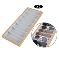 thumbnail image 3 of 2x caja organizadora para gafas de terre, estuche de almacenamiento para gafas, soporte para gafas, contenedor, joyería, relojes, bandeja para mostrar g, 3 of 7