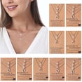 thumbnail image 2 of Collar de tarjeta de mariposa YONGSHENG de Acero inoxidable joyería minimalista cadena de clavícula, 2 of 5