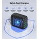 thumbnail image 3 of [Cargador] Cargador de pared USB C CSODINCE de 50 W, bloque PD de 5 puertos, 3 of 7