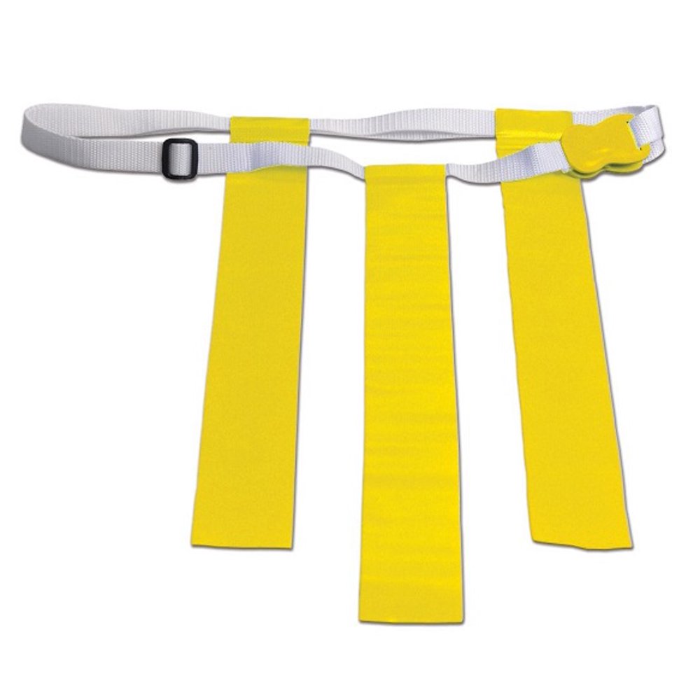 CHAMPRO QuickClip Adjustable Flag Football Belt Yellow