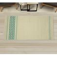 thumbnail image 1 of Abstract Decorative Rug, Simplistic Classic Greek Inspired Pattern in Monochrome Design, Quality Carpet for Bedroom Dorm and Living Room, 6 Sizes, Ivory and Teal, by Ambesonne, 1 of 1