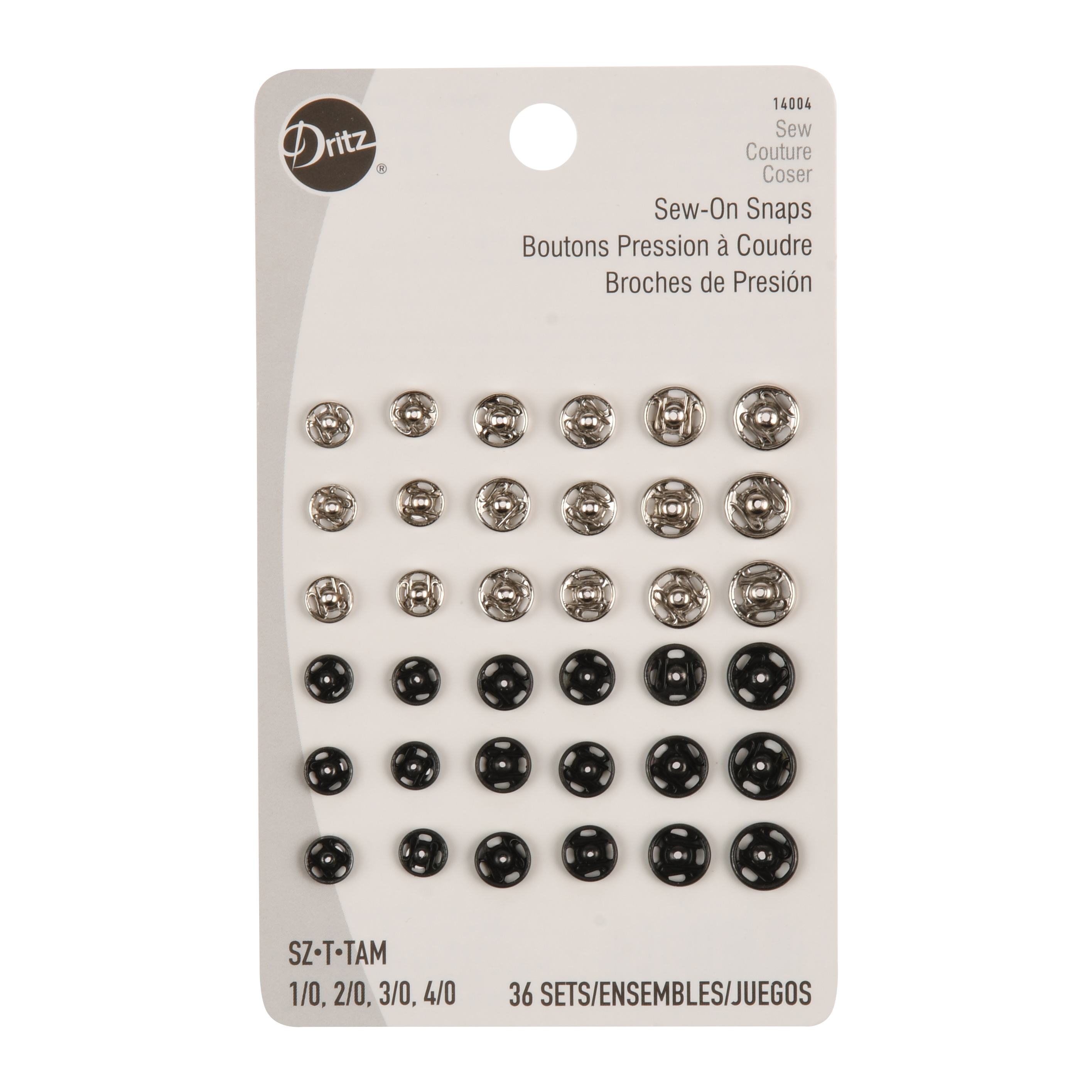 Dritz SewOn Snaps, 36 Count