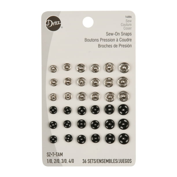 Dritz SewOn Snaps, 36 Count