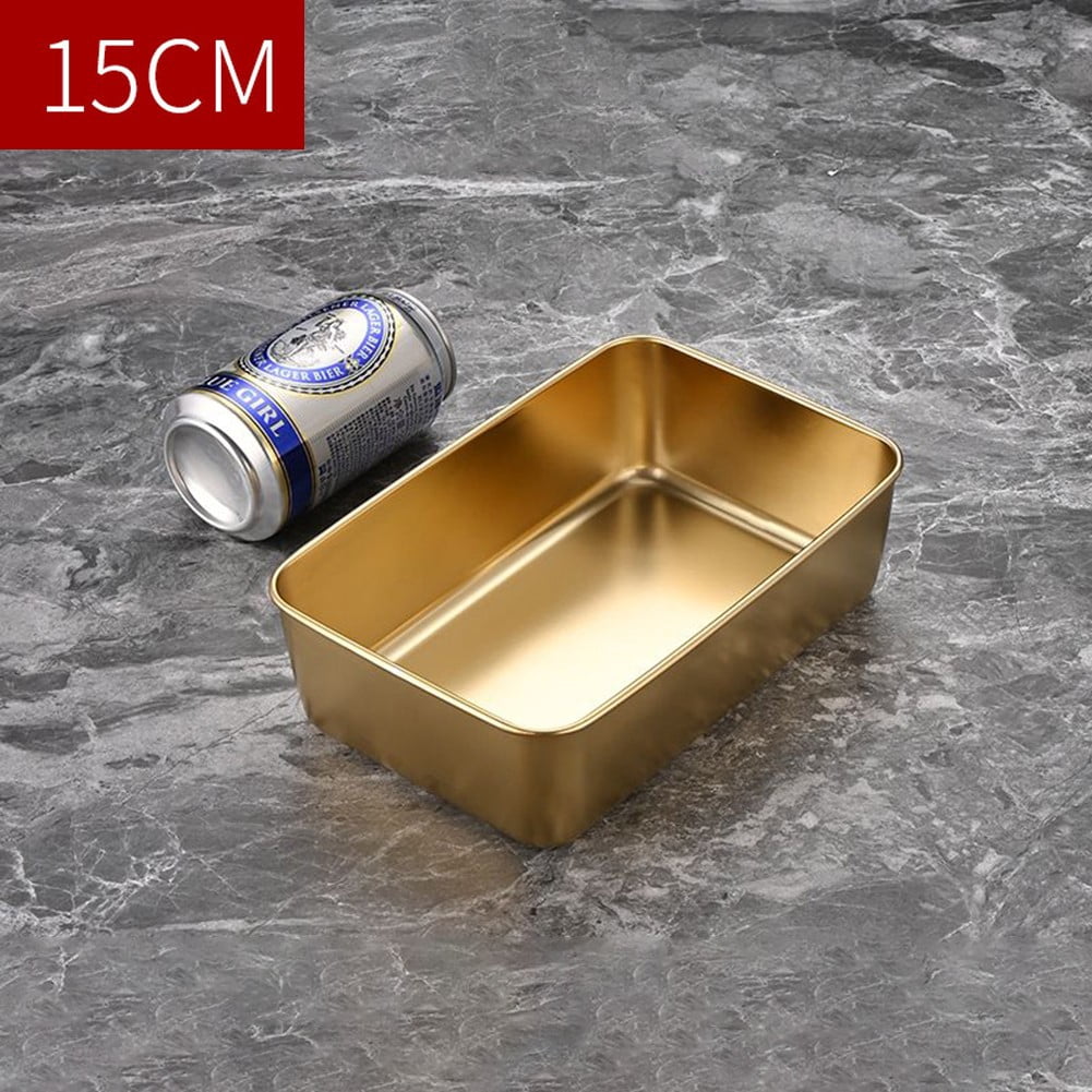 GLFILL Stainless Steel Tray Barbecue Plate Snack Plate Hot Pot Dish