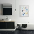 thumbnail image 2 of Stupell Industries Wash Your Hands Bathroom Sign Playful Dolphin Whale Typography Painting Gallery Wrapped Canvas Print Wall Art, 30 x 40, 2 of 6