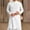 F-415White, variant on Men's Linen Shirts Long Sleeve Solid Color Buttons Fashion Comfortable Lightweight Long Robe Top For Daily Wear,White,Xxxl