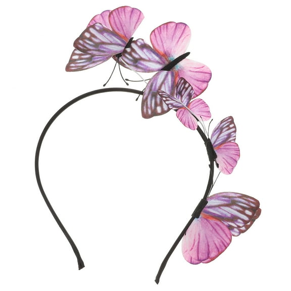 TABLZONE Pink Butterfly Fascinator Hat Set for Women, Elegant Creative Hair Hoop for Weddings, Tea Parties, Festivals and Special Events
