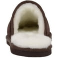 thumbnail image 3 of Snugrugs Men's Suede Mule Slipper with Wool Lining and Lightweight Sole - Brown - US 13, 3 of 7
