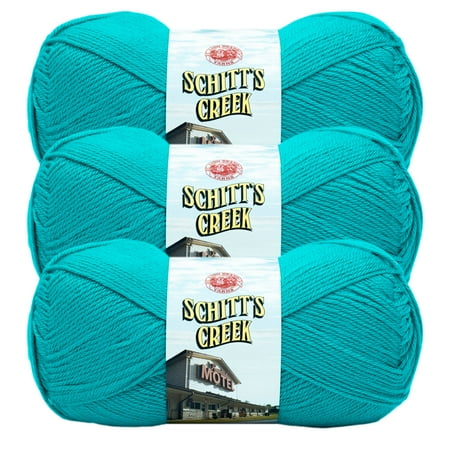 UPC: 0842093133759 | Lion Brand Yarn Schitt s Creek Yarn Shared Wall Medium Acrylic Green Yarn 3-Pack