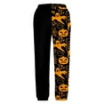 thumbnail image 5 of XQYLOS Girls Halloween Sweatpants - Pumpkin Ghos𝗍 Print 𝖣rawstring Baggy High Waisted Elastic Long Bottom for Kids 3-14Y, 5 of 6