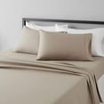 thumbnail image 1 of Lightweight Super Soft, Wrinkle-Free, Easy Care Microfiber 4-Piece Bed Sheet Set with 14-Inch Deep Pockets, Full, Bright White, Solid, 1 of 7