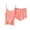 Pink, variant on FAIWAD Women 2 Piece Pajama Set Sleeveless Crop Cami Tops and Elastic Waist Shorts Lounge Sleepwear Set