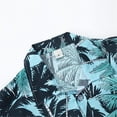 thumbnail image 7 of Leesechin Short Sleeve Shirts For Men Clearance Hawaiian Print Lapel Shirt 2X Blue, 7 of 7