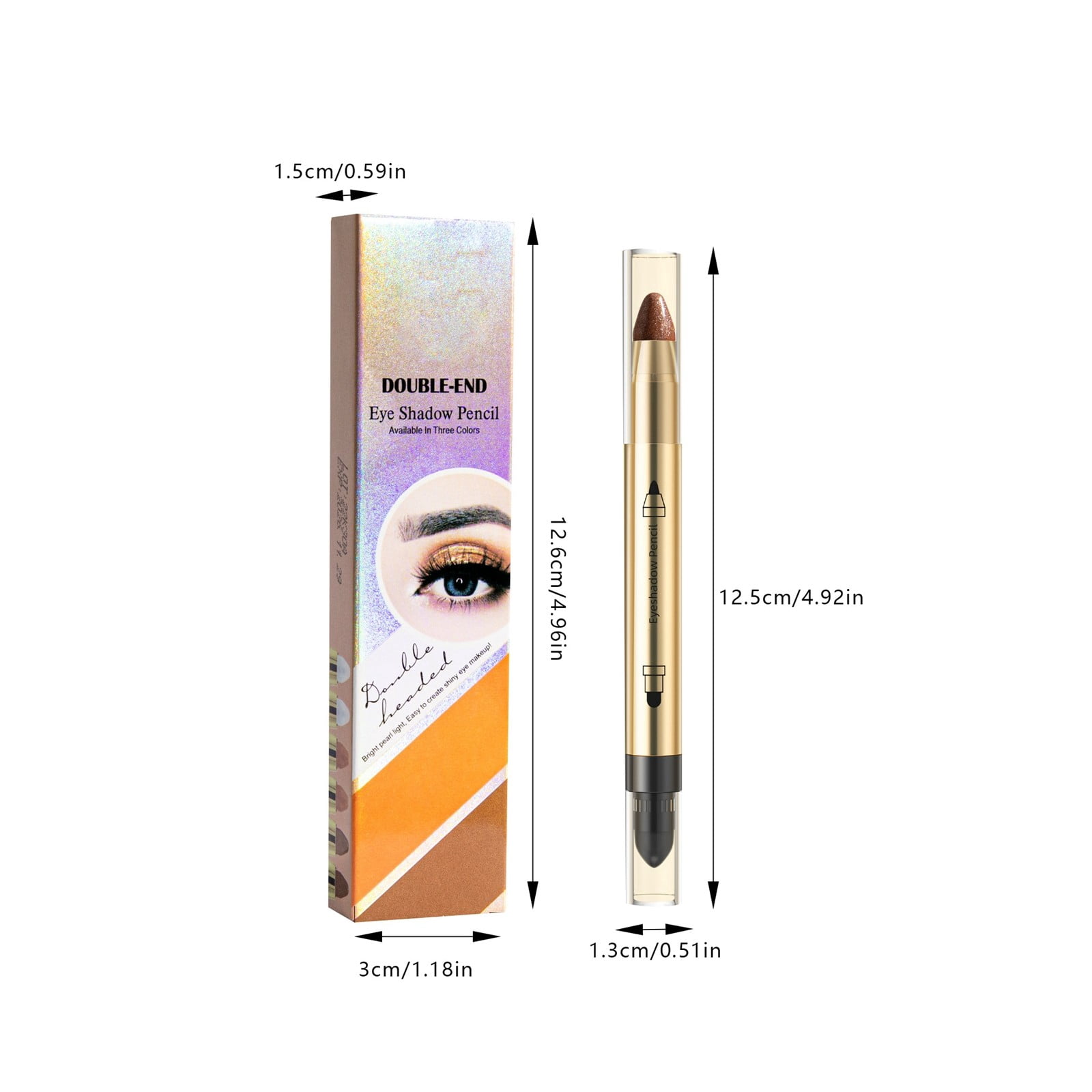 under Eye Highlighter Brightener Eye Brightener Stick Highlighter Eye Shadow Applicator Double Eye Shadow Applicators Short Cool Eye Stick Makeup for Preteen Face Brightener Makeup Soft & Cargo