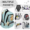 thumbnail image 6 of Aplkyhs Backpack for Kids Teens Age 6-18 School Bag with Large Capacity Durable Lightweight Water Resistant Bookbag Ice Cream Capybara, 6 of 7