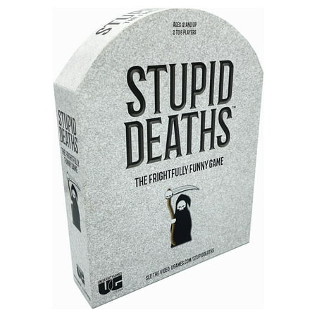 UPC: 0794764014044 | Stupid Deaths Party Game from University Games  2 to 6 Players Ages 12 and Up