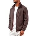thumbnail image 4 of Gamivast Fleece Jacket for Men Zip Up Utility Coat Winter Warm Windbreaker Outerwear with Zipper Pockets for Work Hunting Camping, 4 of 7