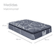 thumbnail image 2 of Colchon Matrimonial Restonic Ortopédico Ultra Confort Anti-Estrés + 2 Almohadas, 2 of 8