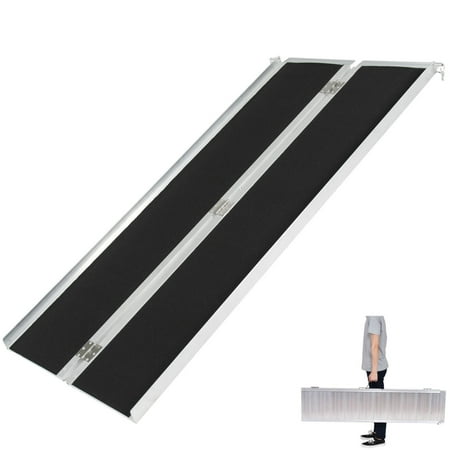 portable non loading aluminum ramp slip mobility scooter wheelchair folding ktaxon choice ft