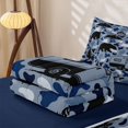 thumbnail image 5 of catabedysis Camo Camping Zipper Twin Comforter Sets with Fitted Sheet and 2 Pillowcases,Wildlife Camper Pattern Zipper Bedding Set For Boys,Blue Grey,Navy Blue Reversible,4-Piece, 5 of 7