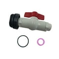 thumbnail image 4 of figatia Rain Barrel Spigot Kit 2" Thread Drum Equipment Hardware PVC Bulkhead with Gasket Replace Parts Water Tank Faucet Drum Spigot, 4 of 7