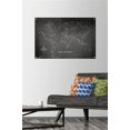 thumbnail image 6 of Chalk Map - World Wall Poster with Push Pins, 22.375" x 34", 6 of 6
