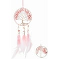 thumbnail image 1 of 1 pieza Atrapasueños de plumas, atrapasueños, cuentas, pequeño árbol de la vida, atrapasueños, atrapasueños de chakras para espejo retrovisor, colgante, decoración de dormitorio, 1 of 6