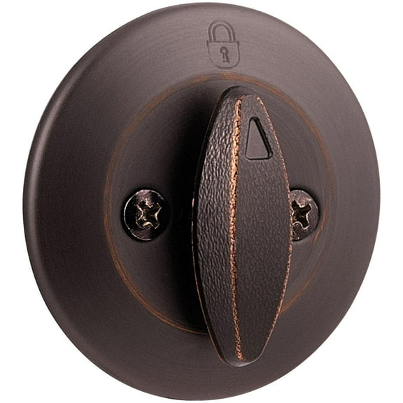 Kwikset 667 One Sided Deadbolt - Bronze