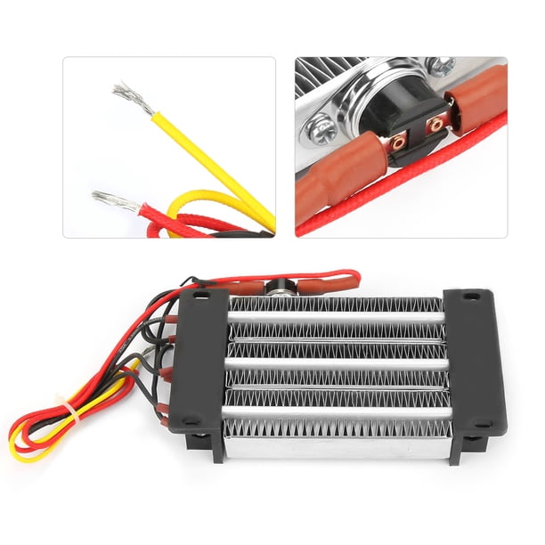 Calentador de Aire de Cerámica de 750 W, Tomo de Aluminio Calentador Eléctrico de 110 V Calefacción Espacial Compacta con Aislamiente para un acondicado, Humidificador