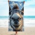 thumbnail image 3 of ZFLMY Pool Towel - Donkey Face Clouds Print, Machine Washable for Bathroom, Beach, Yoga, Camping, Hiking, Oversize 55.1x27.6 55.1x27.6in, 3 of 7