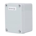 thumbnail image 1 of Boîte de jonction avec plaque de montage, boîtier de projet électrique en plastique ABS, boîtier étanche à la poussière IP67, gris, 1 of 4