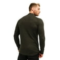 thumbnail image 2 of Merino Wool Base Layer Mens - Wool Half Zip Sweater Men - Merino Quarter Zip Sweater Lite, Midweight, Heavyweight and Socks (X-Large, 320 Army Green), 2 of 4