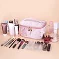 thumbnail image 2 of Neceser para mujer, neceser para niña, neceser de viaje, terciopelo rosa ER, 2 of 5